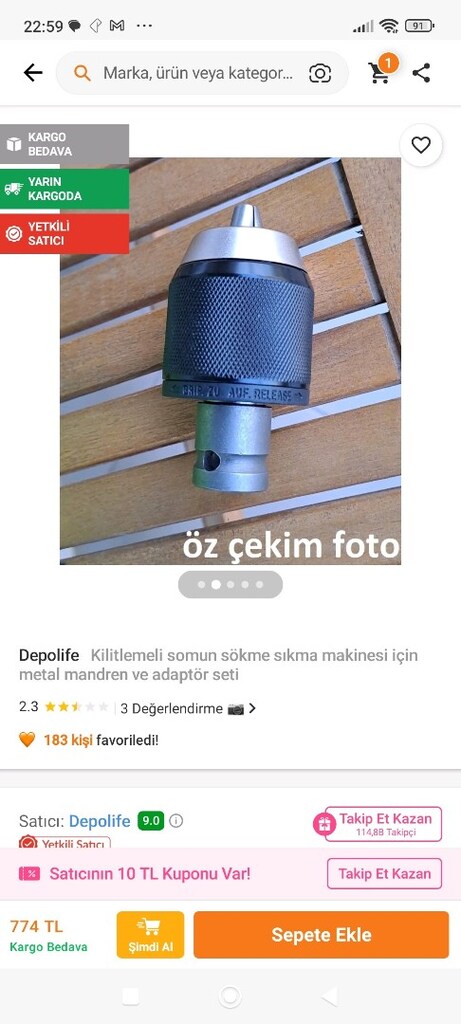 Somun sıkma sökme makinesi mandreni Çelik - 2