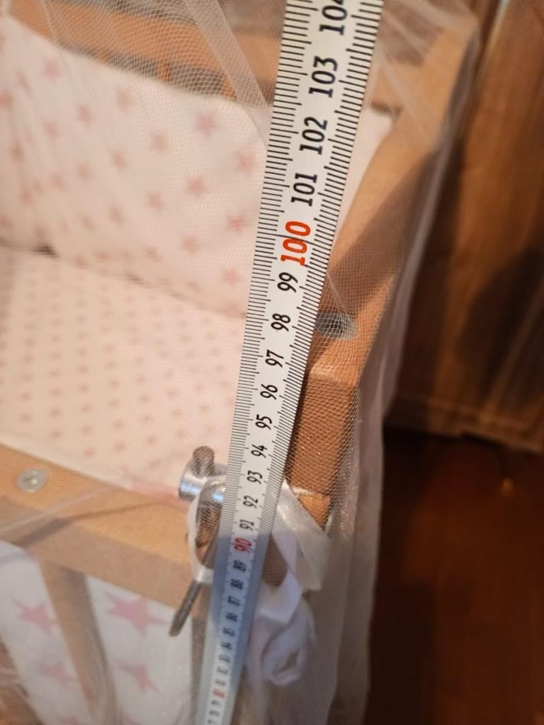 Ahşap sallanır bebek beşiği - 2