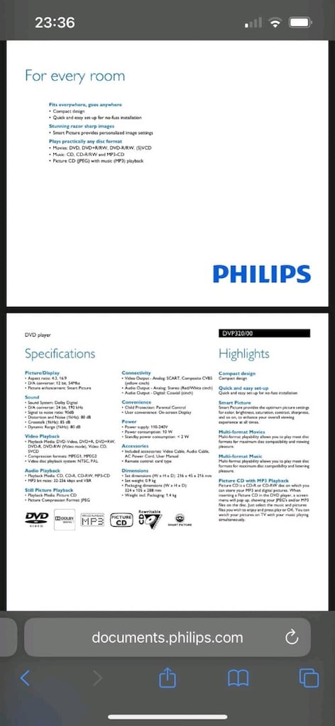 Philips DVP320 Dvd Player - 6