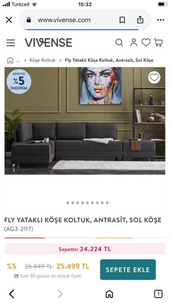 Köşe koltuk L koltuk takımı - 4