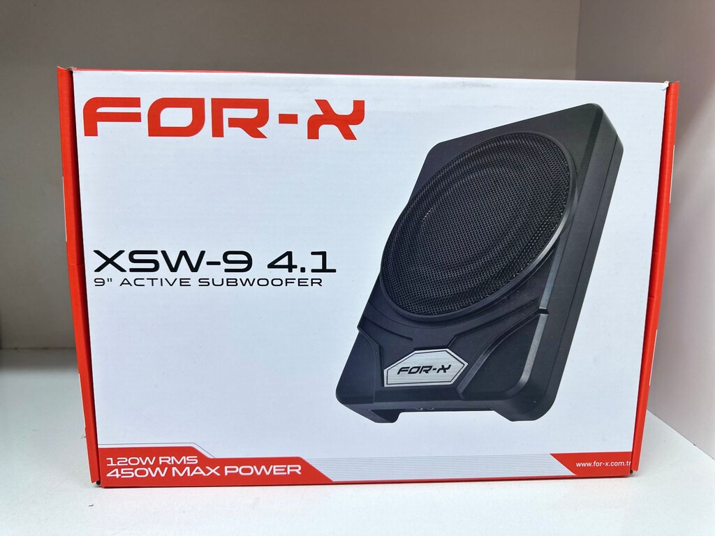 For-X XSW-9 4.1 5 KANAL KENDİNDEN AMFİLİ AKTİF KOLTUK ALTI BASS - 3