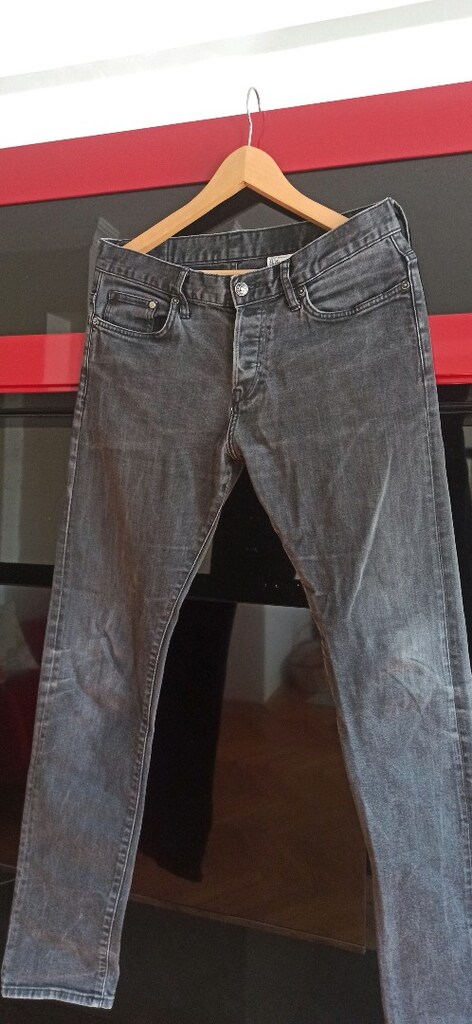 h&m 38/40 beden antrasit kadın jean