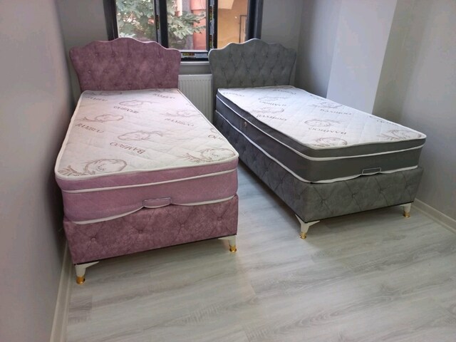 90X190 TEK KİŞİLİK BAZA BAŞLIK YATAK