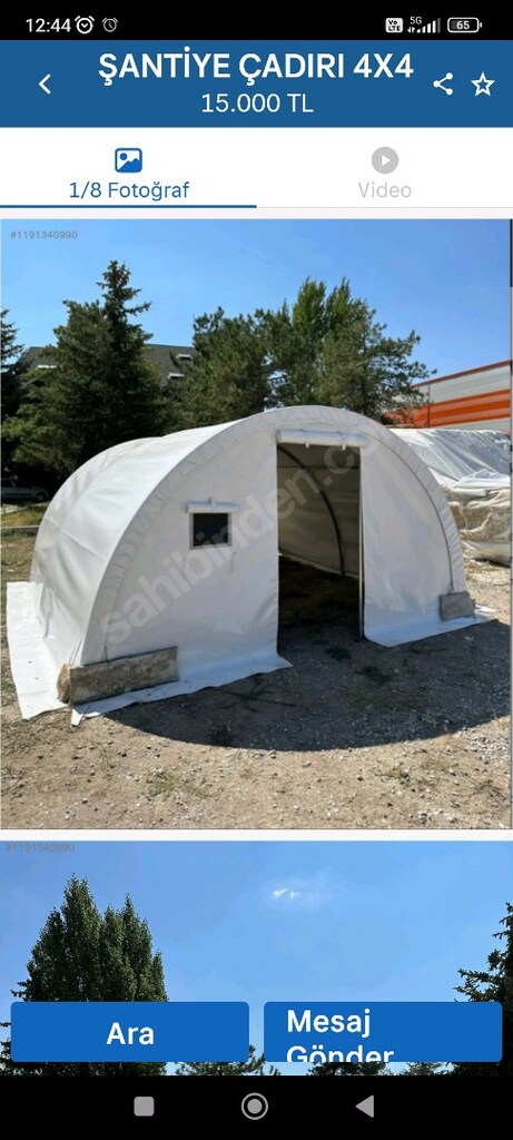 sıfır çadır, 4*4 - 8