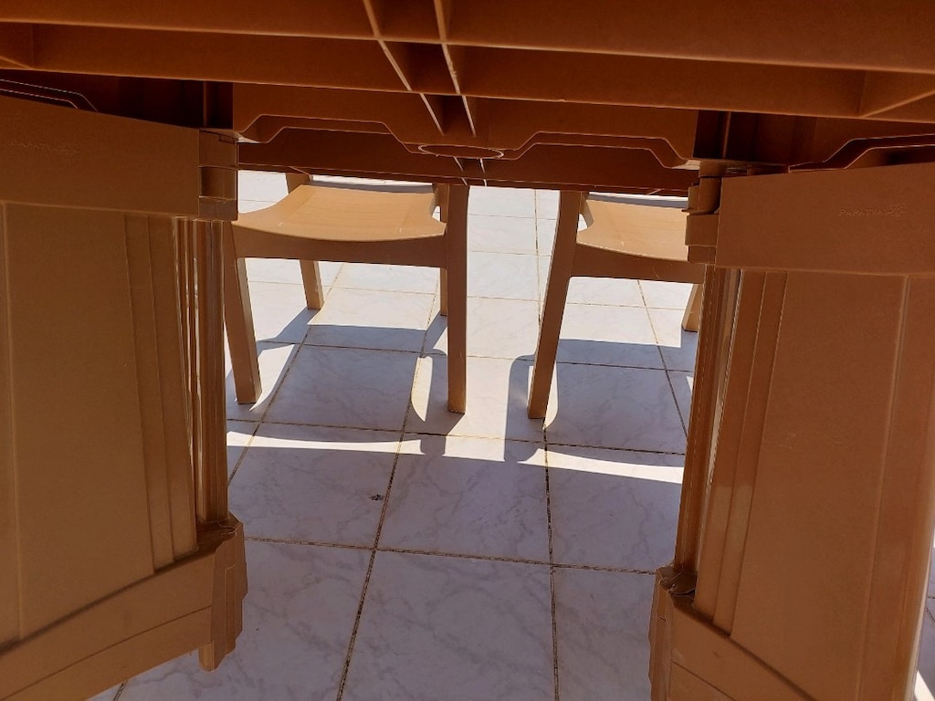 Papatya 6 Kişilik Bahçe Balkon Masa – 6 Holiday Sandalye – Çok temiz - 10