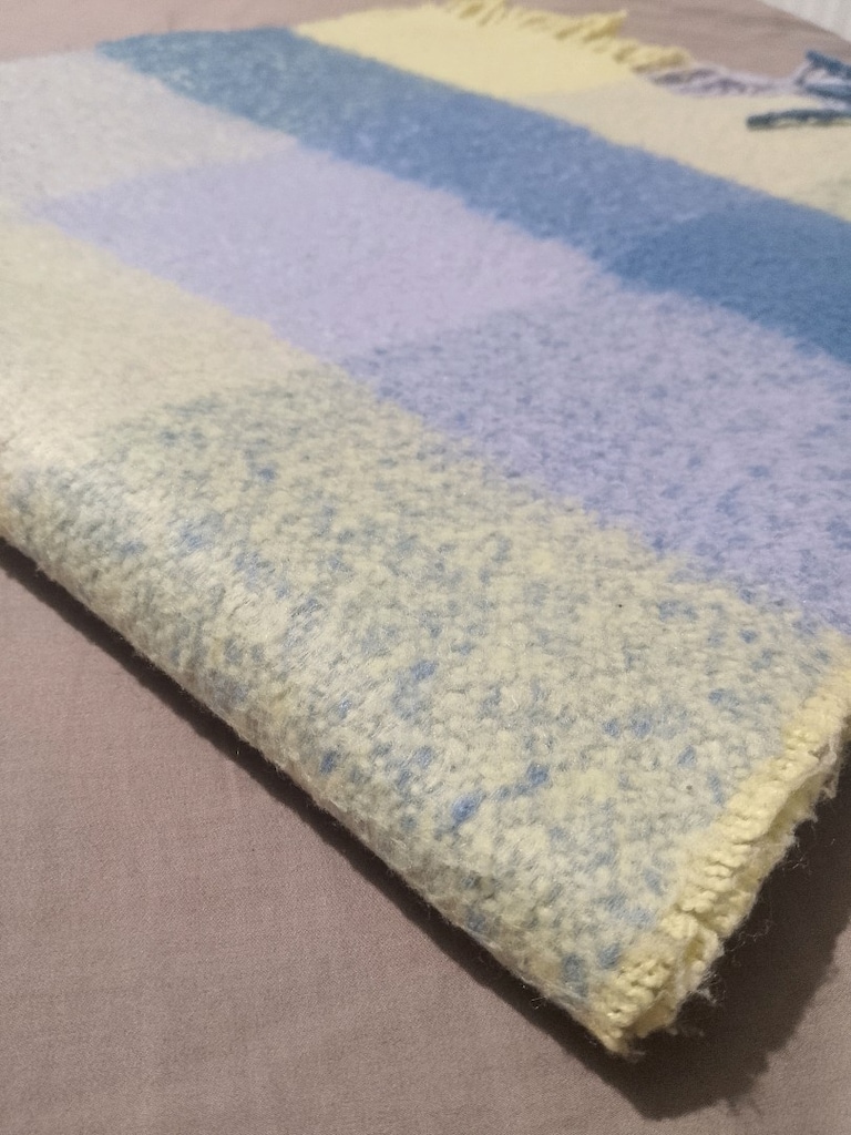 Pastel Kareli Yumuşak Örgü Atkı — görsel 3/4