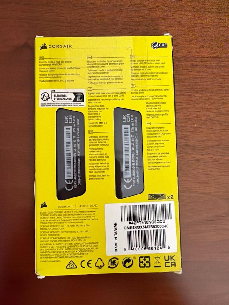 Corsair DDR5 64GB ram 5200MHz - 2