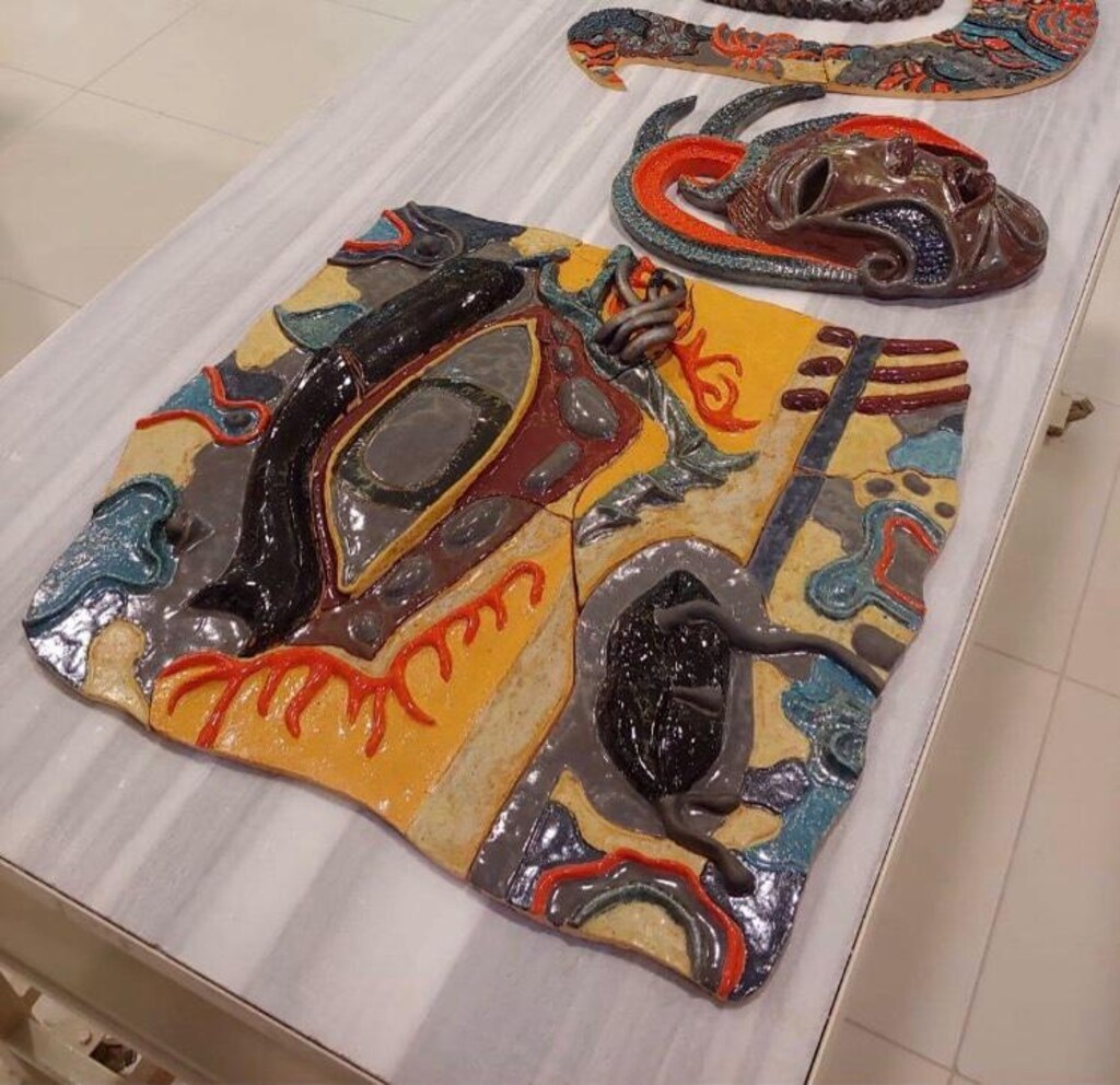 Art Maya Seramik rölyef duvar panosu - 4