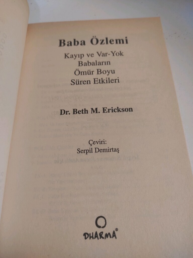 Baba Özlemi... Dr. Beth M. Erickson - 2
