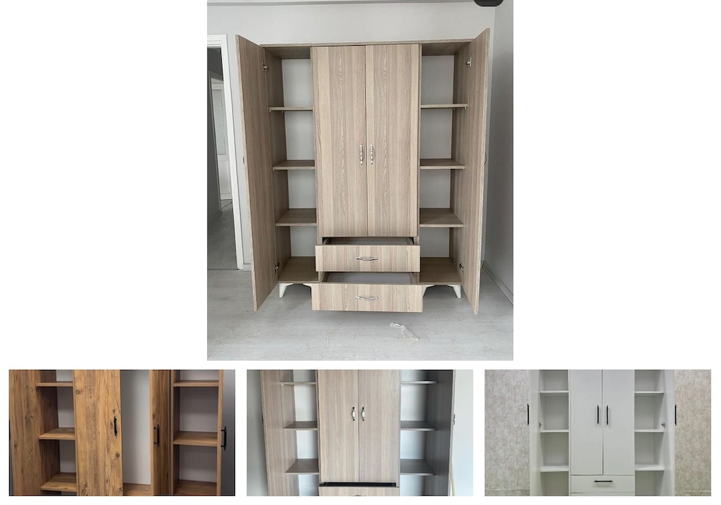 4 kapaklı elbise dolabı updnugxegv - 4