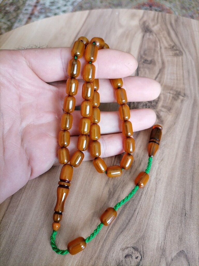 Sıkma Kehribar Tesbih - 3