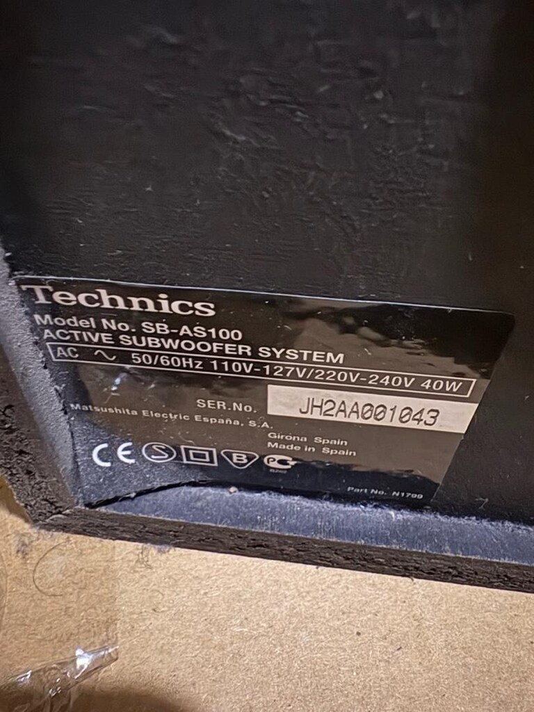 technics subwoofer - 3