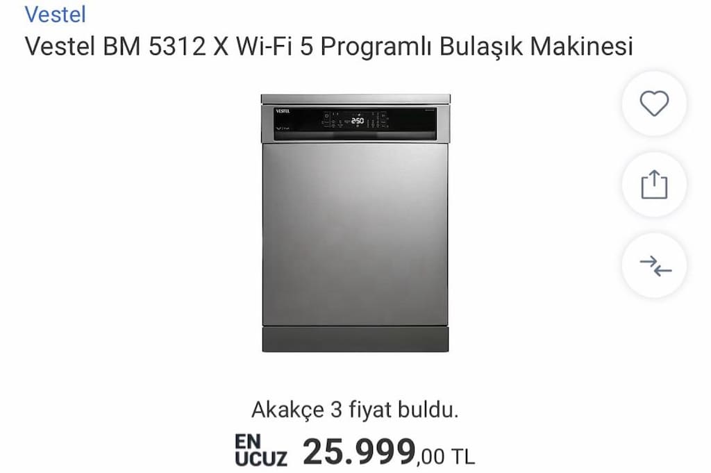 Vestel buzdolabı bulaşık çamaşır makinası sıfır - 3