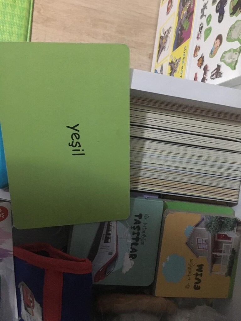 Çocuk bebek için eğitici flash cards ve kalın karton kitaplar - 3