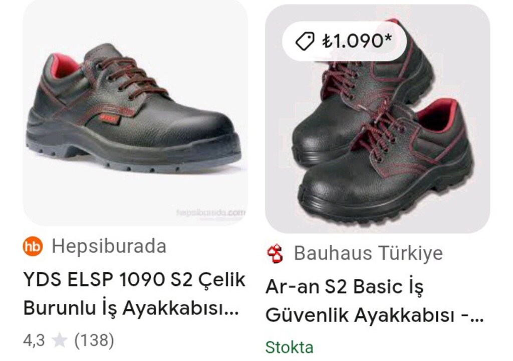 41 pars çelik burunlu iş ayakkabısı ve eldiven - 8