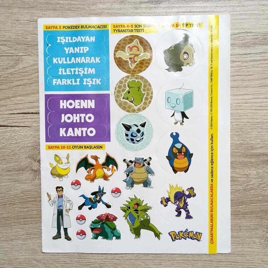 Pokemon Çıkartma Seti - 3