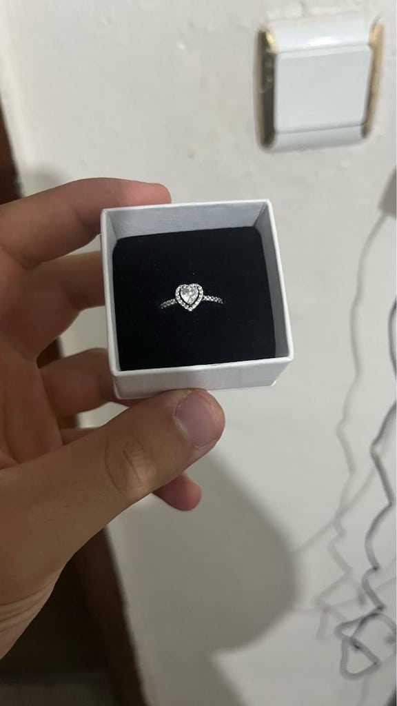 Pandora kalp taşlı gümüş yüzük - 3
