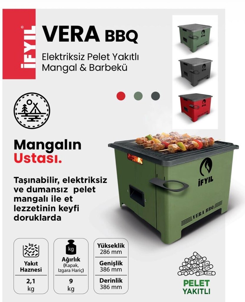 Pelet Yakıtlı Barbekü Mangal - 2