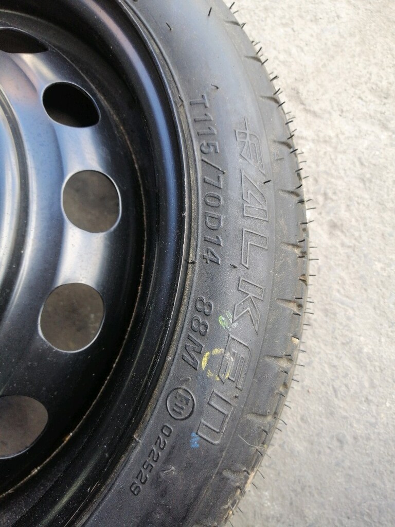 115 70 14, 4x100 14 Inc stepne sifir jant lastik - 2