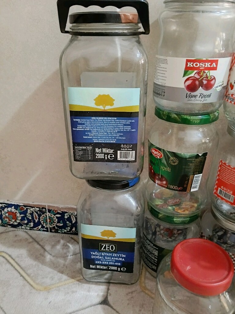 28 Adet 2 kğ lık kapaklı cam kavanoz - 2