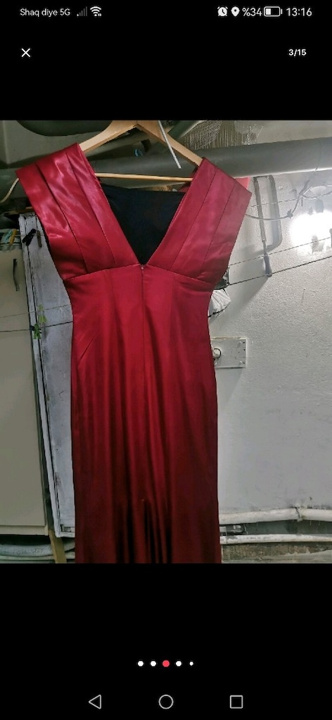 elbise saten 40 numara - 4