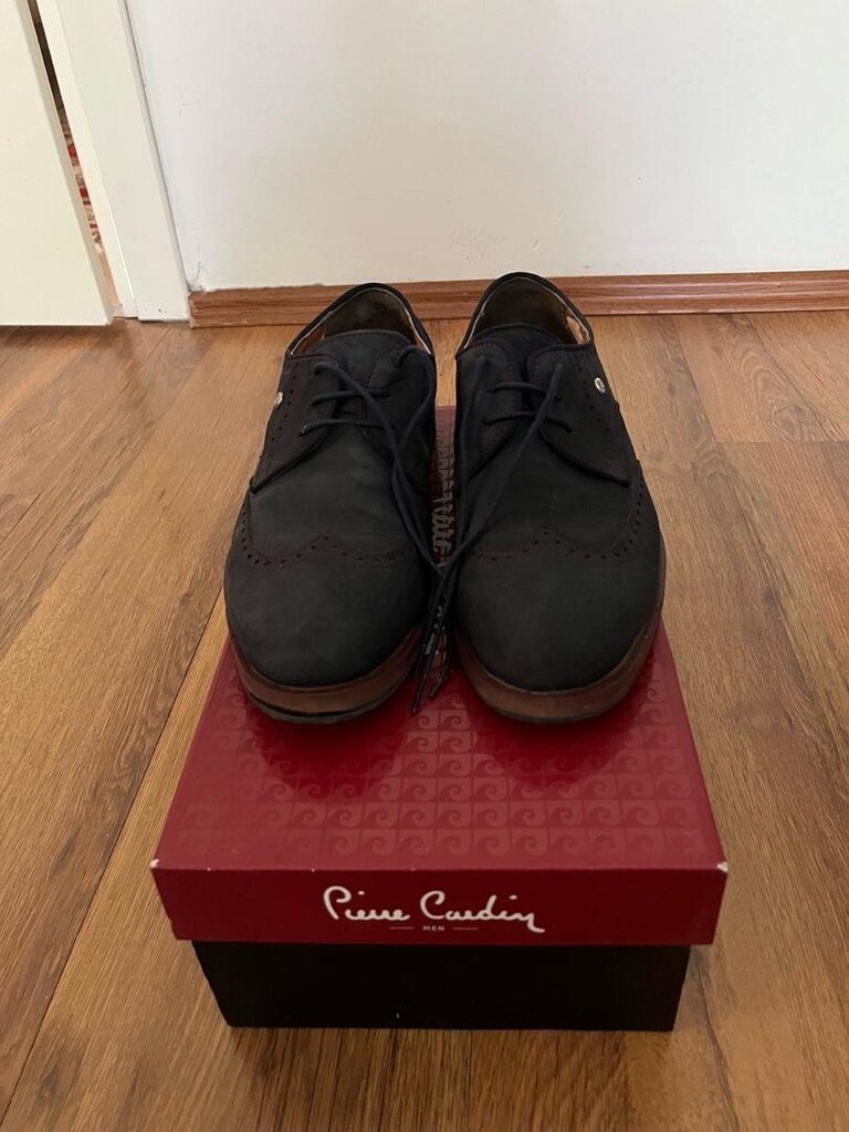 Erkek lacivert Brogue Klasik Ayakkabı - 5