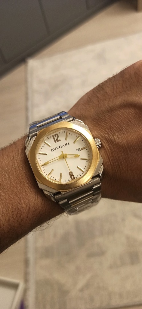 Bvlgari takvimli pilli çelik kol saati - 7
