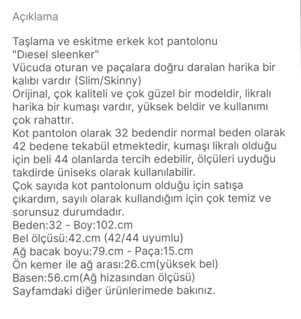 DİESEL SLEENKER SLİM/SKİNNY BLUE JEAN — görsel 2/13