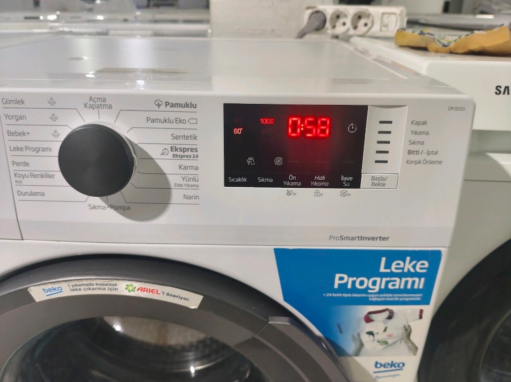 Beko 9 kg A+++ enerji 1000 devir yeni nesil çok temiz çamaşır makinesi - 4