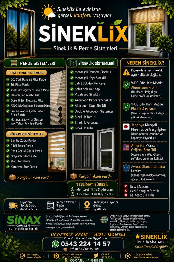 SİNEKLİX SİNEKLİK VE PERDE SİSTEMLERİ - 2