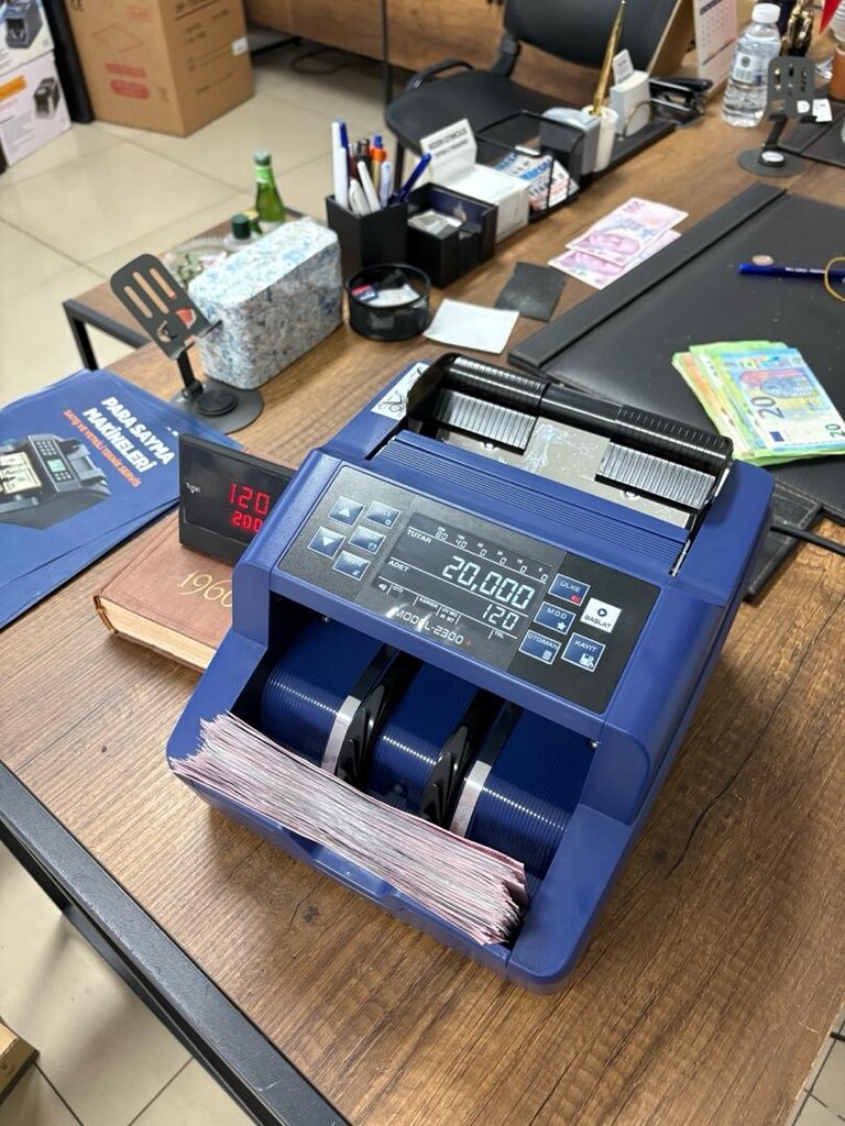 OFİS TİPİ KARIŞIK PARA SAYMA MAKİNESİ SIFIR 2YIL GARANTİLİ ÜCRETSİZ TE - 2