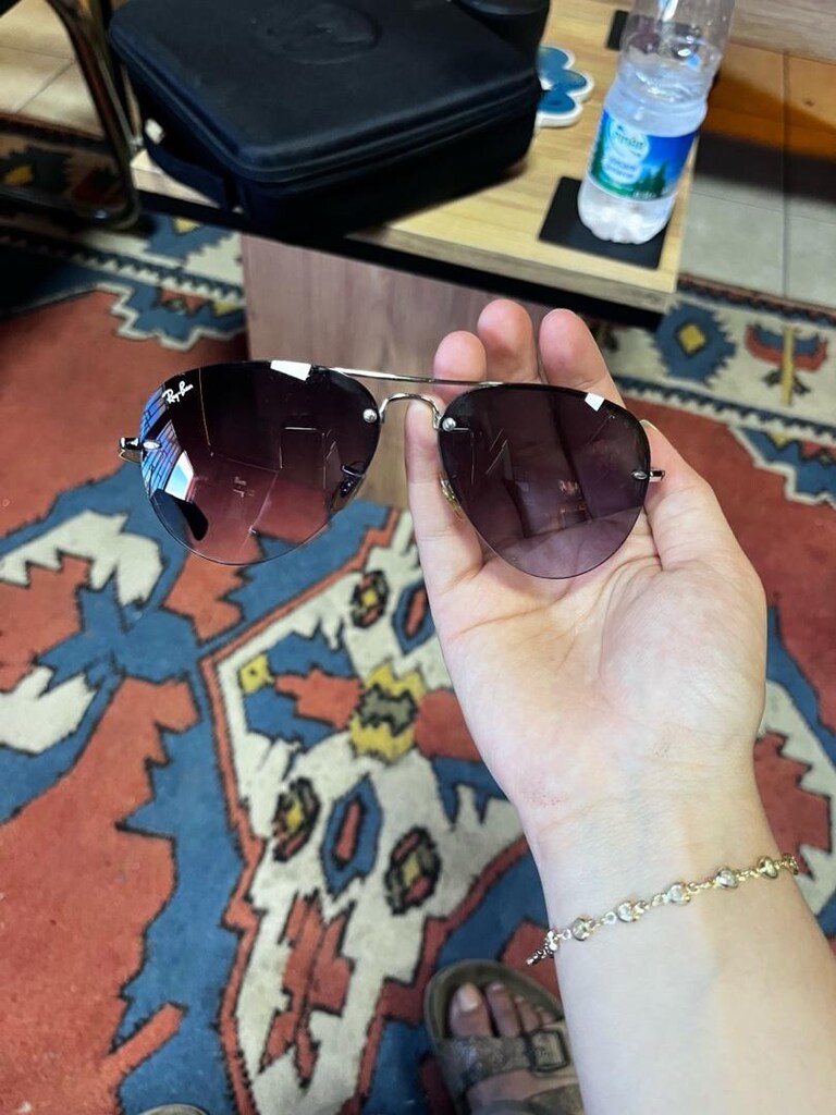 Orijinal Ray-Ban RB3449 003/8G 59 Üniseks Güneş Gözlüğü - 6