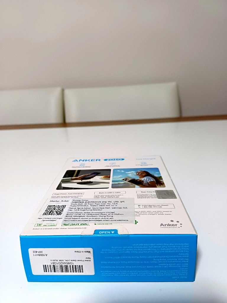 SIFIR ANKER ZOLO 10000 MAH 30W SÜPER HIZLI ŞARJ POWERBANK - 12