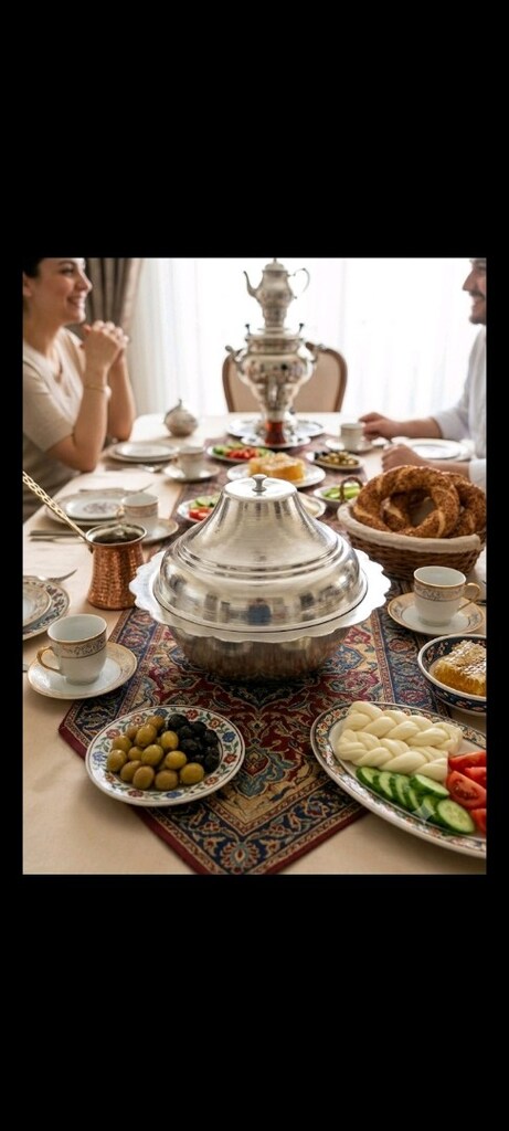 Armut kapaklı bakır geleneksel tabak - 7