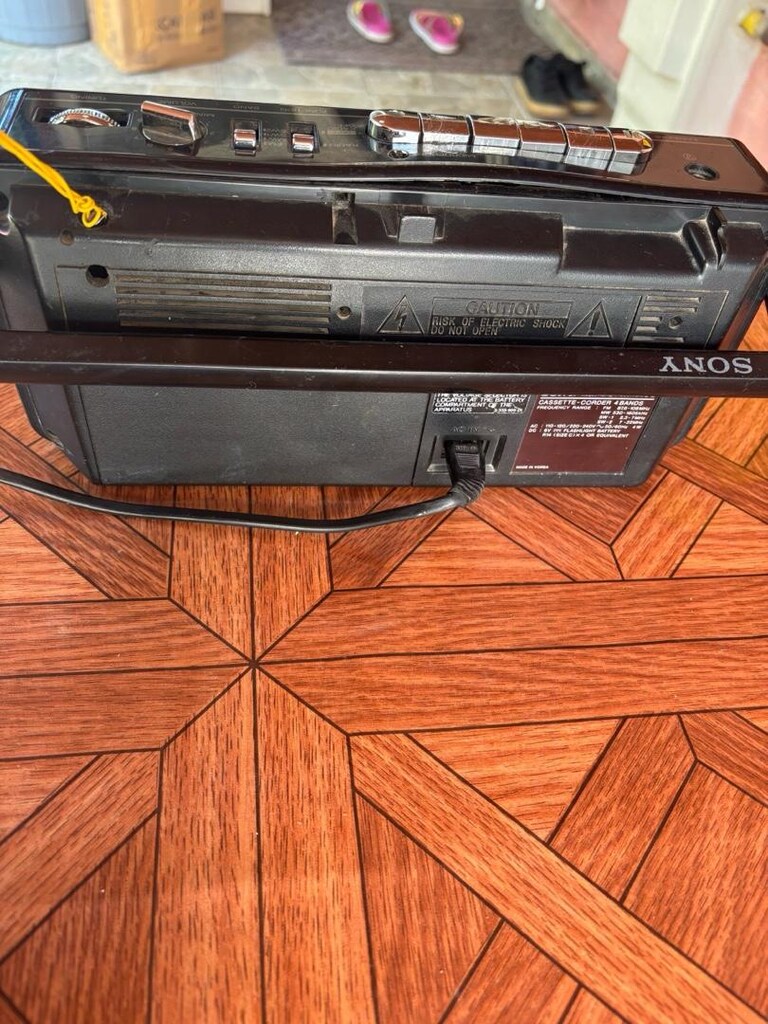 sony cfm-140S kasetçalar 4 bant radyo - 4