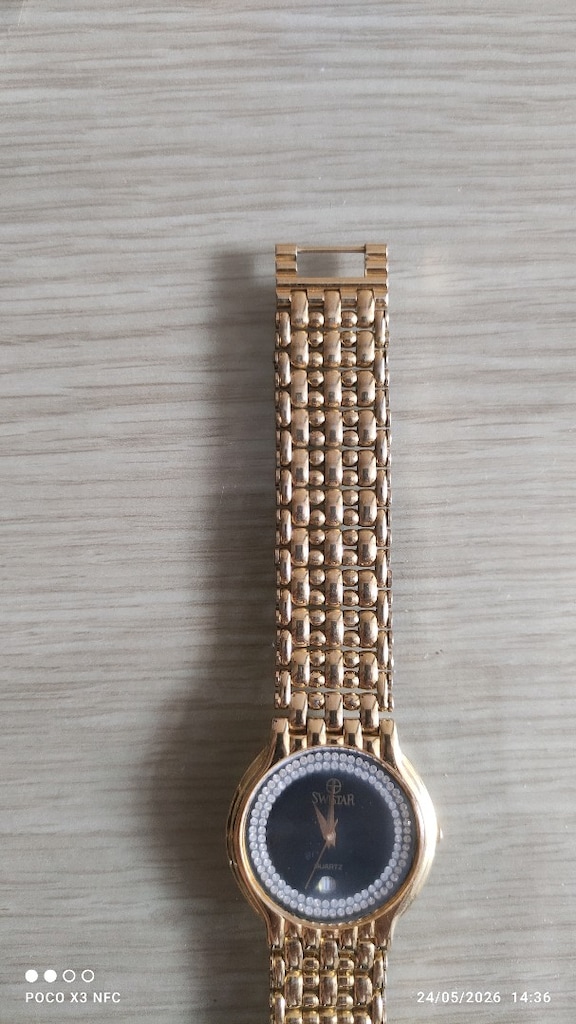 Swistar 18K Gold Kaplama Erkek Kol Saati - 3