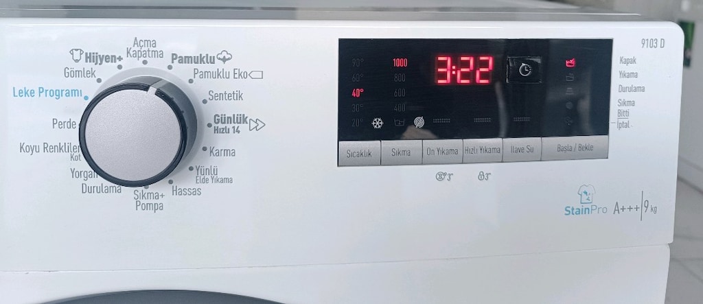 ARÇELİK 9 KG İNVERTER MOTOR A+++ SIFIR AYARINDA ÇAMAŞIR MAKİNESİ - 4