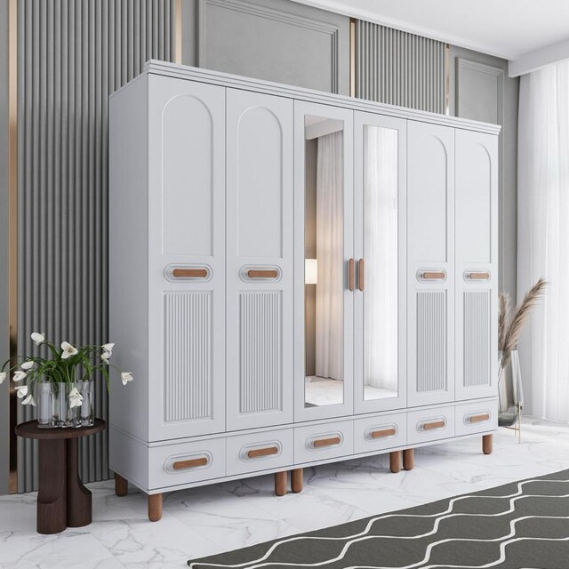 OTTO 6 KAPAKLI %100 MDF GARDROP