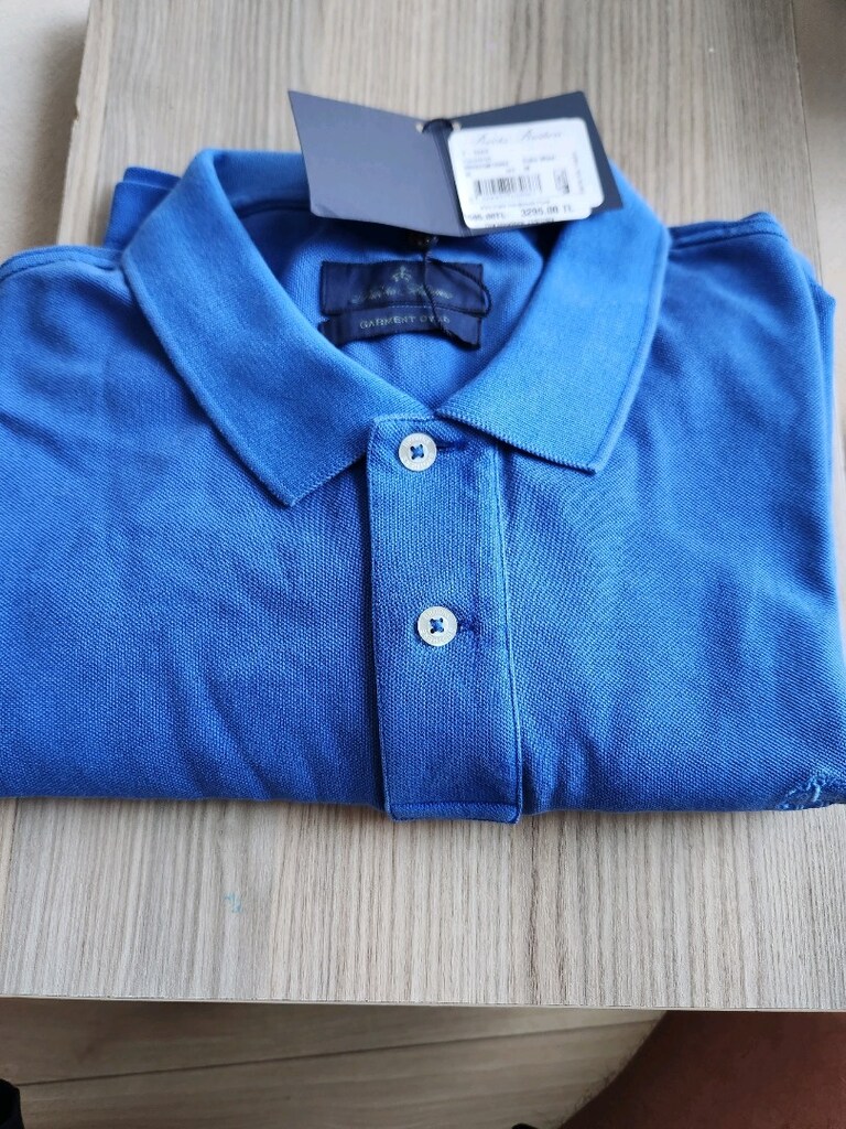 Brooks Brothers Orj.%100 Pamuk Saks mavi XL T-SHIRT ( Etiketli)