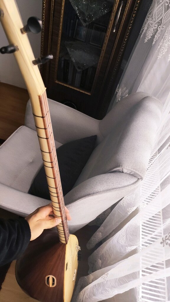 Tam Profesyonel Uzun Sap Bağlama Sahne Sazı - 3