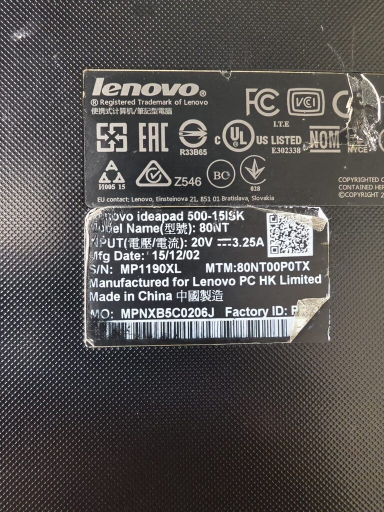 lenovo ideapad 500 15isk 80nt - KLAVYE - TOUCH PAD VE ÜST KASA - 12