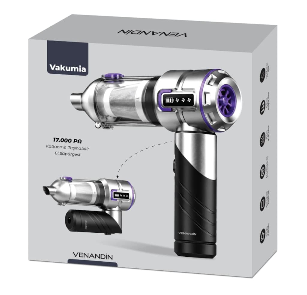 Vakumia 17.000 Pa Kablosuz Şarjlı El Süpürgesi 6000 mAh - 5