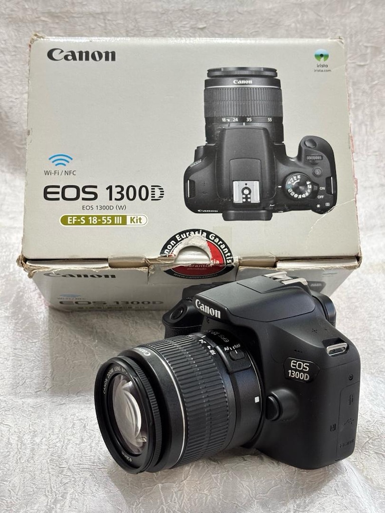 Canon 1300D 18 mp Wi-Fi NFC Full hd video Çanta+32 gb kart - 12