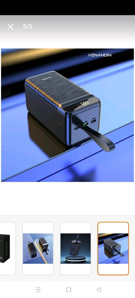 80.000 lik powerbank Sıfır kutusunda LED göstergeli hızlı şarj özellik - 5