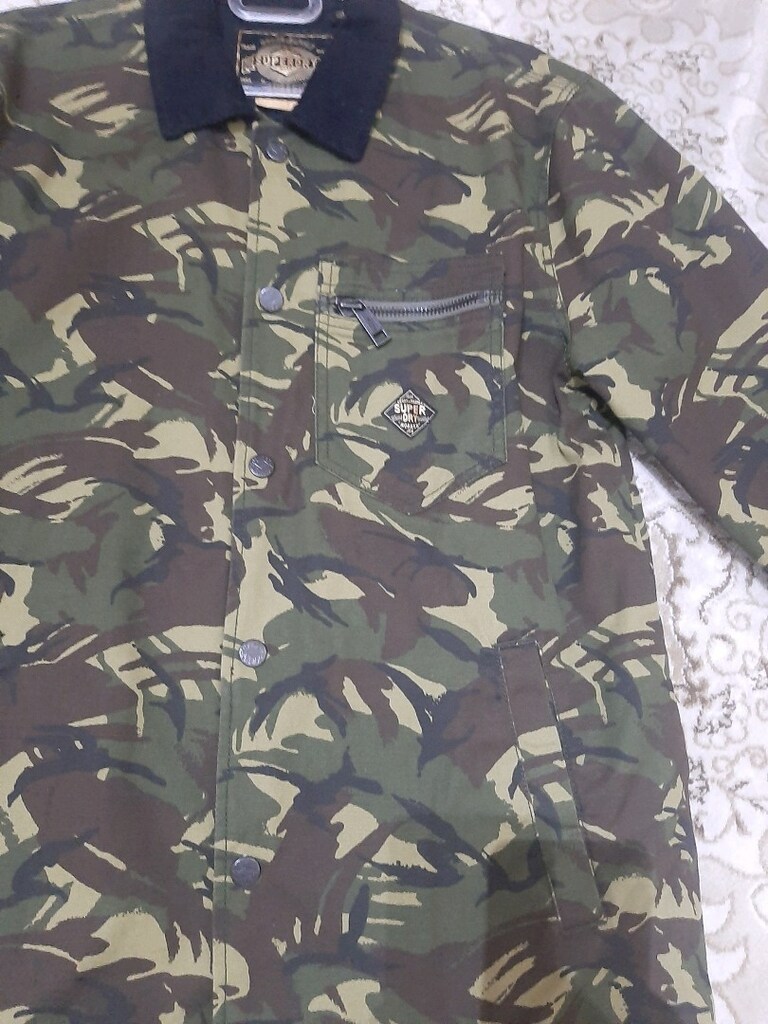 Sıfır Orj. Superdry Erkek Mont M Beden Kamuflaj tipi Sıfır Mont - 3