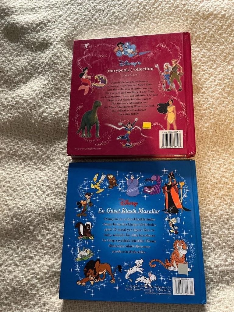 Disney öykü kitabı 2 adet, İngilizce ve Türkçe - 2