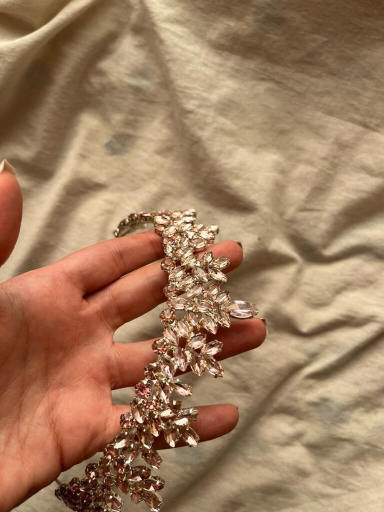 gelin tacı pembe - 4
