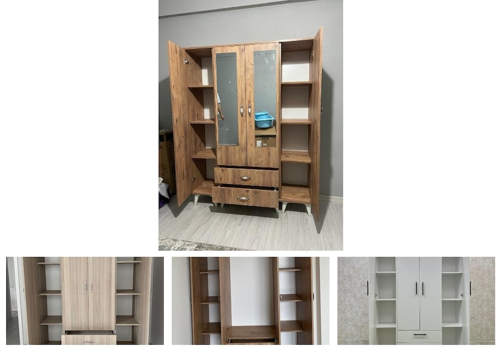 4 kapaklı elbise dolabı uoqmbpwcse - 4