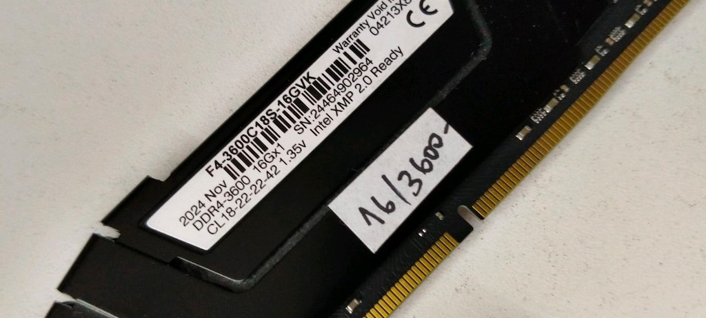 GSKİLL DDR4 RAM 16 GB. 3600 MHZ. - 3