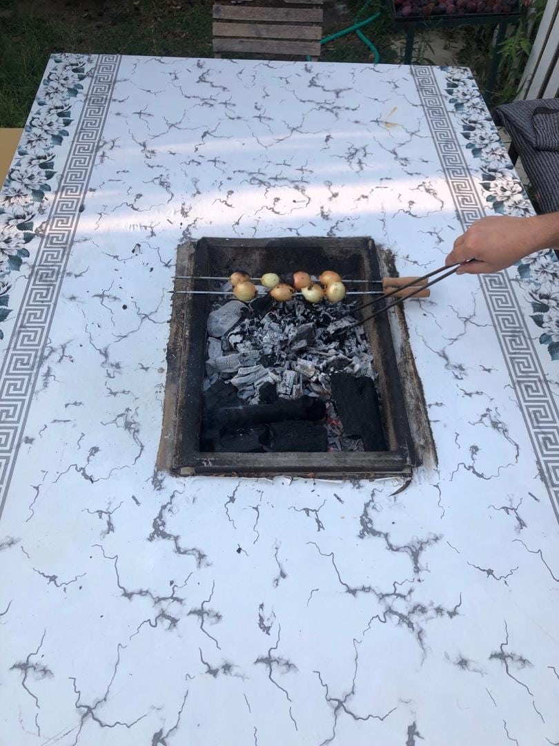 kalabalık aileler için mangal masa 2.20x1 m - 8